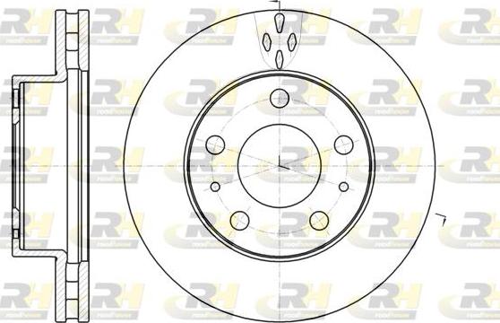 Roadhouse 61016.10 - Тормозной диск autospares.lv