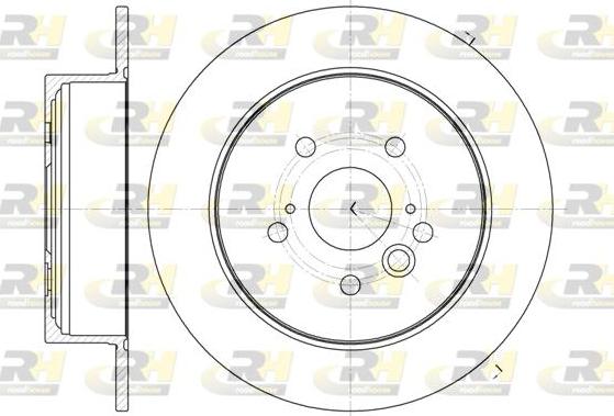 Roadhouse 61089.00 - Тормозной диск autospares.lv