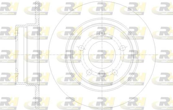 Roadhouse 61084.00 - Тормозной диск autospares.lv