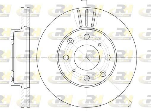 Roadhouse 6108.10 - Тормозной диск autospares.lv