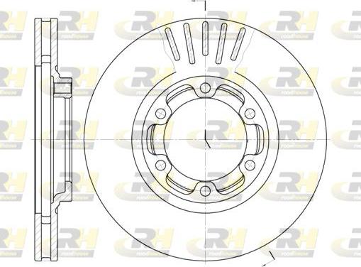 Roadhouse 61083.10 - Тормозной диск autospares.lv