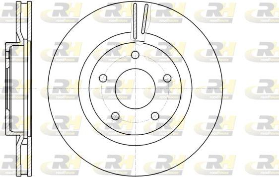 Roadhouse 61087.10 - Тормозной диск autospares.lv