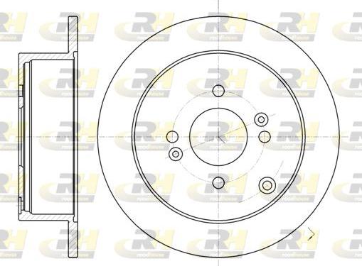 Roadhouse 61024.00 - Тормозной диск autospares.lv