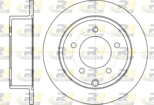 Roadhouse 61025.00 - Тормозной диск autospares.lv