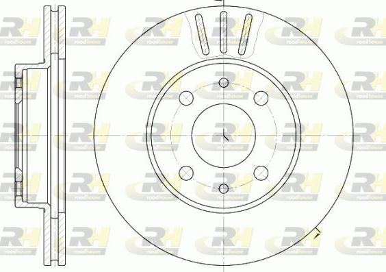 Roadhouse 6107.10 - Тормозной диск autospares.lv