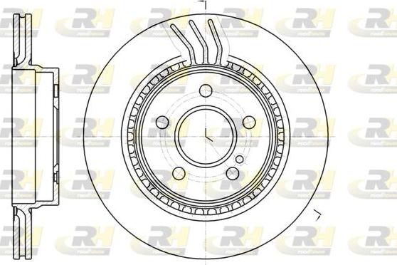 Roadhouse 61071.10 - Тормозной диск autospares.lv