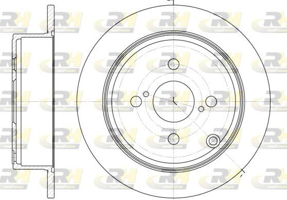 Roadhouse 61073.00 - Тормозной диск autospares.lv