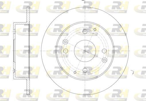 Roadhouse 61156.00 - Тормозной диск autospares.lv