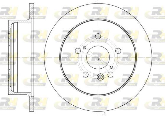 Roadhouse 61158.00 - Тормозной диск autospares.lv