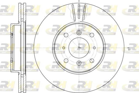 Roadhouse 61153.10 - Тормозной диск autospares.lv