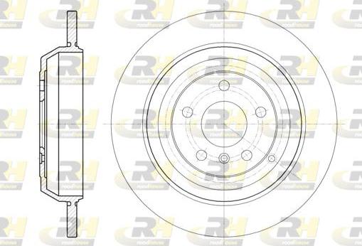 Roadhouse 61166.00 - Тормозной диск autospares.lv