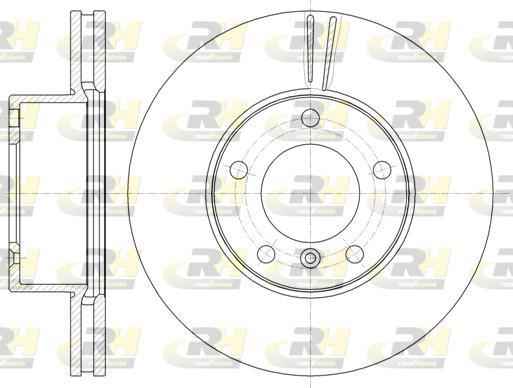 Roadhouse 61161.10 - Тормозной диск autospares.lv