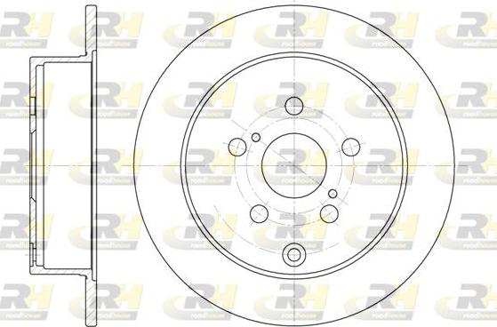 Roadhouse 61168.00 - Тормозной диск autospares.lv