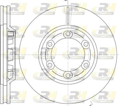 Roadhouse 61163.10 - Тормозной диск autospares.lv