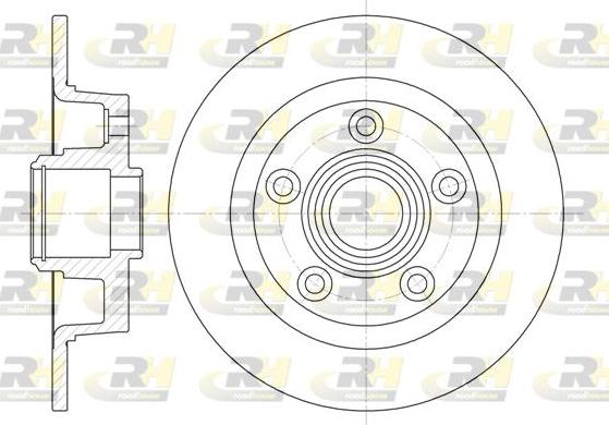 Roadhouse 61114.00 - Тормозной диск autospares.lv