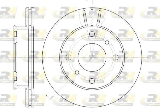 Roadhouse 6113.10 - Тормозной диск autospares.lv