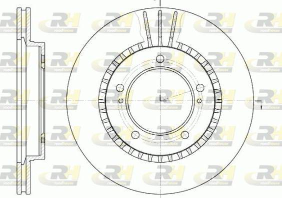 Roadhouse 61125.10 - Тормозной диск autospares.lv