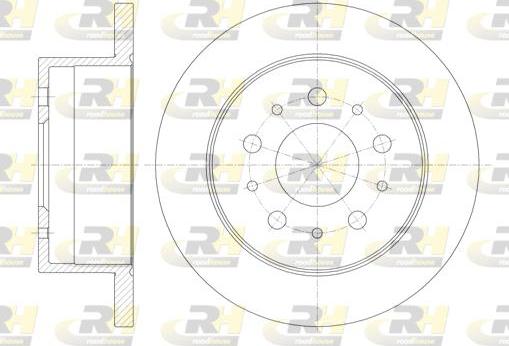 Roadhouse 61120.00 - Тормозной диск autospares.lv