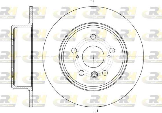 Roadhouse 61128.00 - Тормозной диск autospares.lv