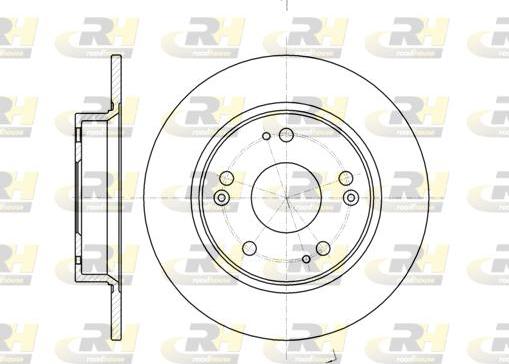 Roadhouse 61175.00 - Тормозной диск autospares.lv