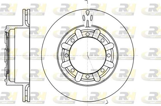 Roadhouse 61170.10 - Тормозной диск autospares.lv