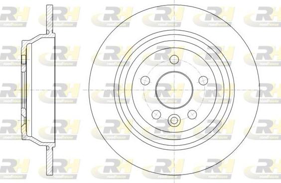 Roadhouse 61899.00 - Тормозной диск autospares.lv