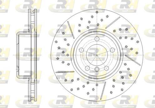 Roadhouse 61843.10 - Тормозной диск autospares.lv