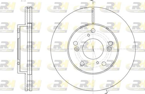 Roadhouse 61855.10 - Тормозной диск autospares.lv