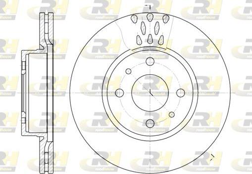 Roadhouse 6186.10 - Тормозной диск autospares.lv