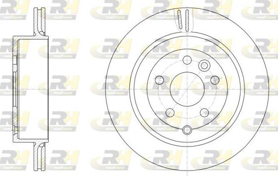 Roadhouse 61868.10 - Тормозной диск autospares.lv