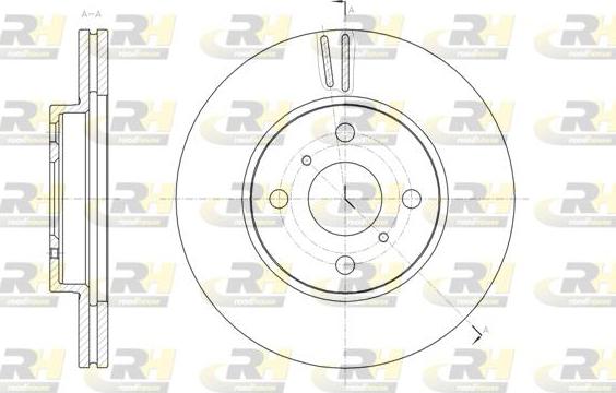 Roadhouse 61809.10 - Тормозной диск autospares.lv