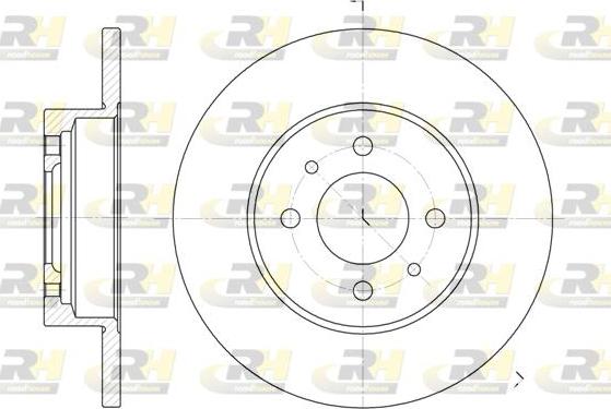 Roadhouse 6180.00 - Тормозной диск autospares.lv