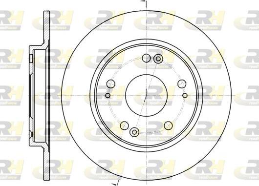 Roadhouse 61816.00 - Тормозной диск autospares.lv