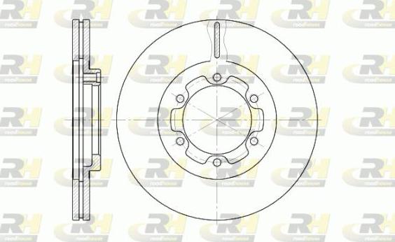 Roadhouse 6188.10 - Тормозной диск autospares.lv