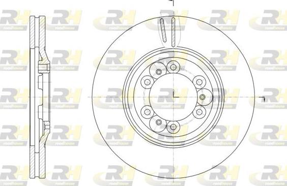 Roadhouse 61837.10 - Тормозной диск autospares.lv