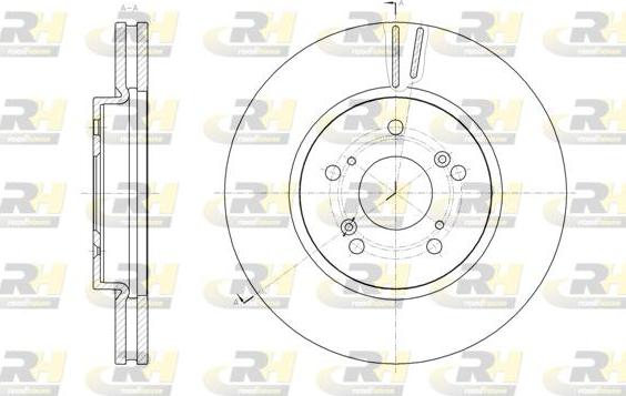 Roadhouse 61825.10 - Тормозной диск autospares.lv