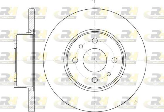 Roadhouse 6182.00 - Тормозной диск autospares.lv