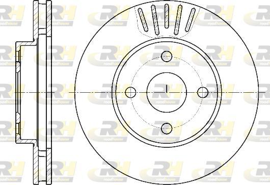 Roadhouse 61874.10 - Тормозной диск autospares.lv