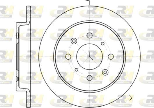 Roadhouse 61395.00 - Тормозной диск autospares.lv