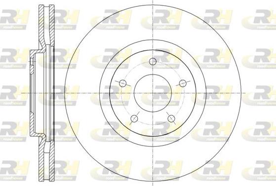 Roadhouse 61349.10 - Тормозной диск autospares.lv