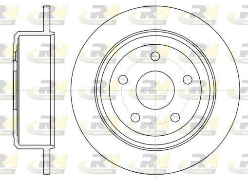 Roadhouse 61368.00 - Тормозной диск autospares.lv