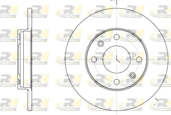 Roadhouse 6130.00 - Тормозной диск autospares.lv