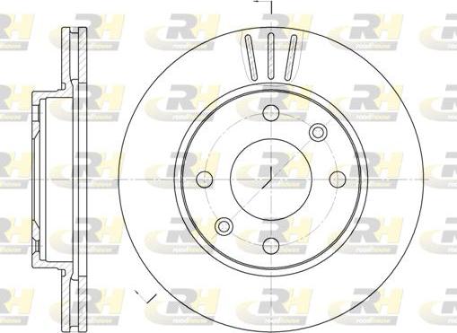 Roadhouse 6133.10 - Тормозной диск autospares.lv