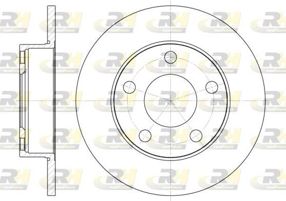 Roadhouse 6124.00 - Тормозной диск autospares.lv