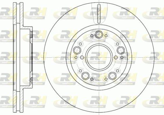 Roadhouse 61251.10 - Тормозной диск autospares.lv