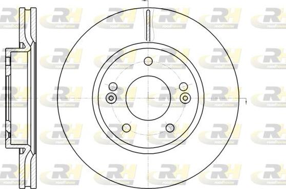 Roadhouse 61208.10 - Тормозной диск autospares.lv