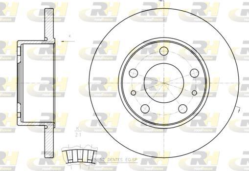 Roadhouse 61202.00 - Тормозной диск autospares.lv