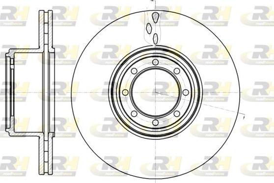 Roadhouse 61216.10 - Тормозной диск autospares.lv