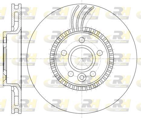 Roadhouse 61280.10 - Тормозной диск autospares.lv