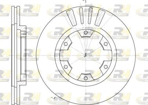 Roadhouse 61239.10 - Тормозной диск autospares.lv